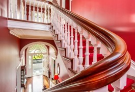 Hallway and Stairs Close Up View of Horsefall & Church | Residential | Logan Architects