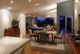 kitchen and Lounge View of Kobylarz New Residence and Private Apartment | Residential | Logan Architects